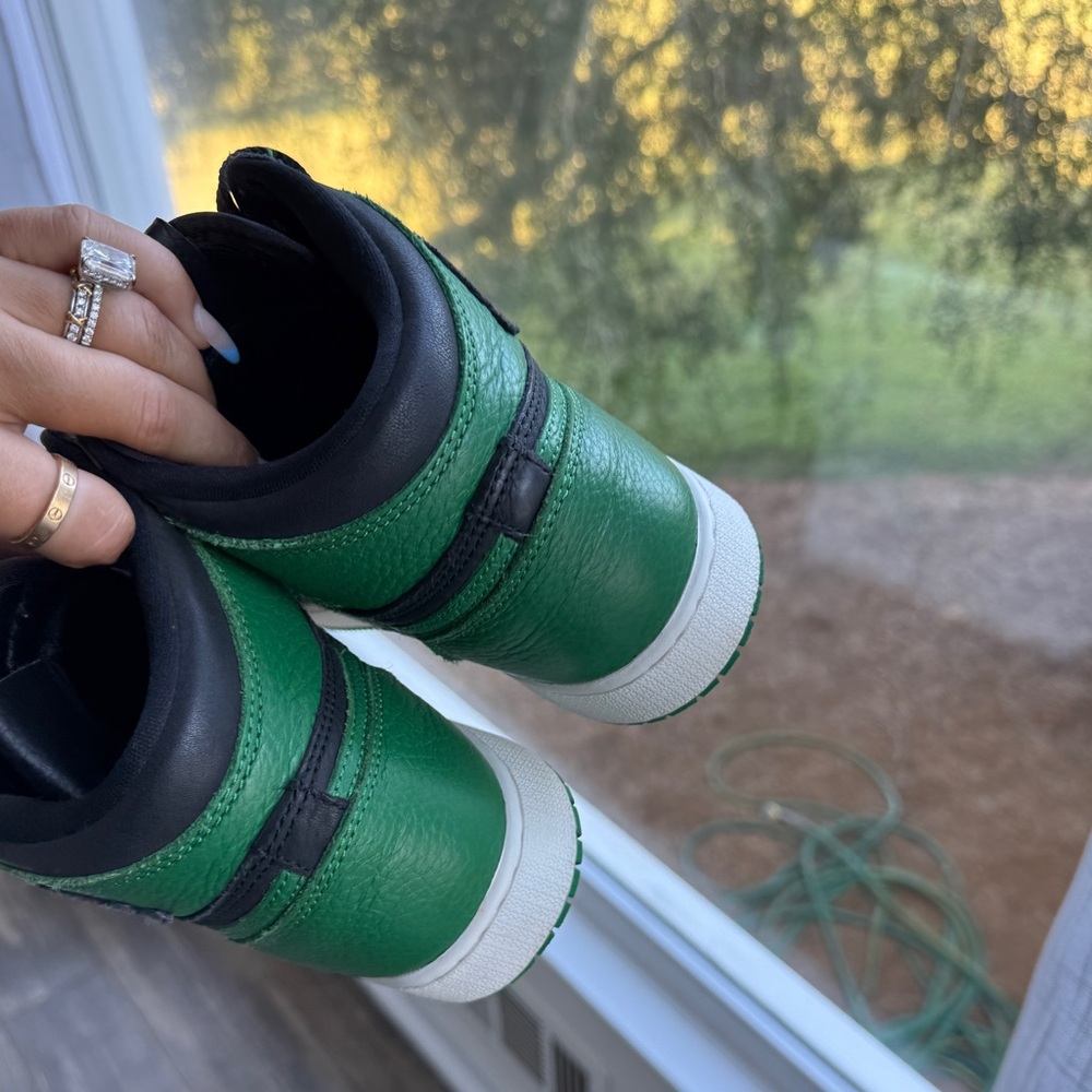 Jordan 1 retro high pine green black 6 7.5 - Picture 4 of 6